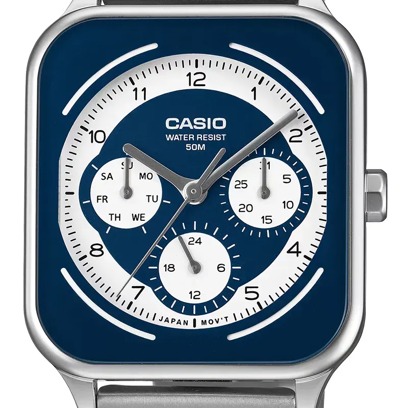 Japan Casio Multifunction Blue Dial Men's Watch- MTP-M307D-2BV